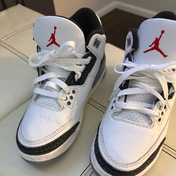 Nike Air Jordan 3 Retro White Cement – Youth 5.5Y